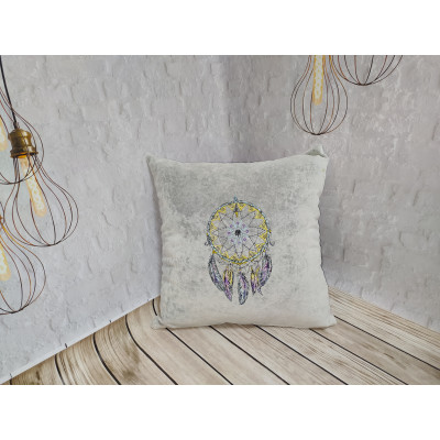 Personalized pillowcase, Machine embroidery. dream Catcher