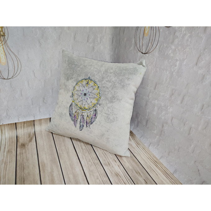 Personalized pillowcase, Machine embroidery. dream Catcher