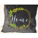 Personalized pillowcase. "Home". Machine embroidery.