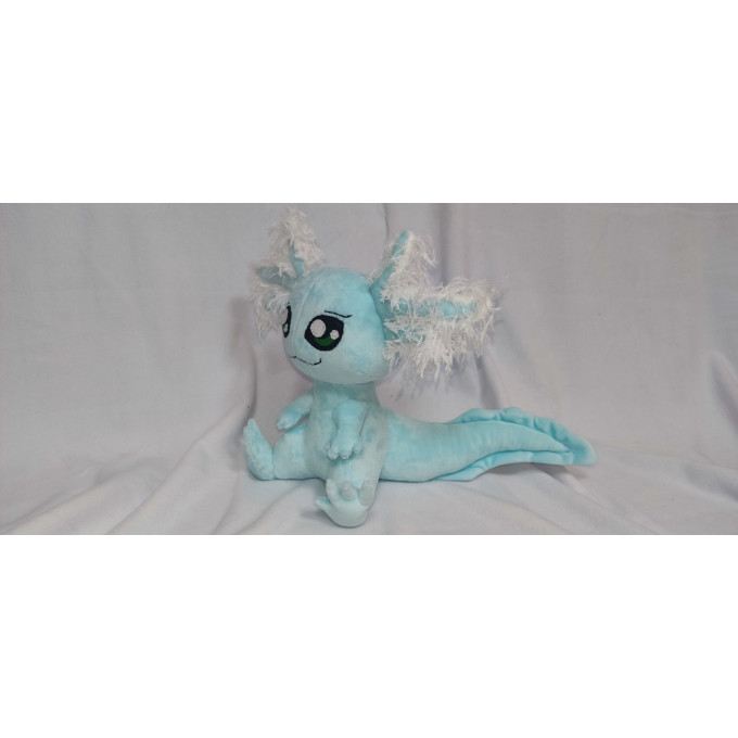 Plush axolotl, amphibian. Handmade soft toy. Buy axolotl softie, personalized plush.