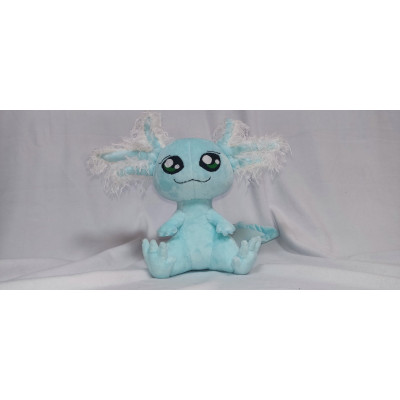 Plush axolotl, amphibian. Handmade soft toy. Buy axolotl softie, personalized plush.