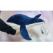 Plush whale. Big toy. Animal stuffed. Decor for the nursery. Softie doll.